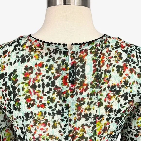 Anthropologie x Bhanuni by Jyoti Libra Embroidered Dress Size XS / S Floral - Picture 6 of 11